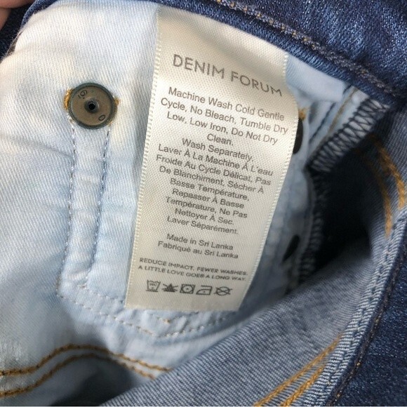 Aritzia Denim Forum The Nico Mid Rise Skinny Crop Jeans Released Hem 27 - Picture 10 of 11